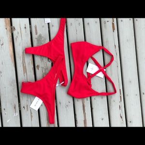 ❗️SOLD ❗️White Fox red bikini